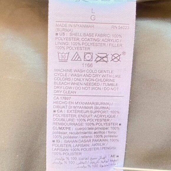 Old Navy Women's Quilted Olive Green Vest Large Stand Collar Zip Closure - Picture 5 of 7